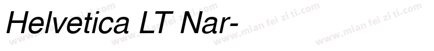 Helvetica LT Nar字体转换